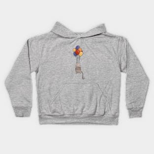 Balloon Adventure - Cat Kids Hoodie